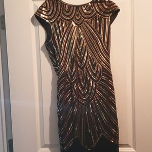 Sequined Flapper Dress